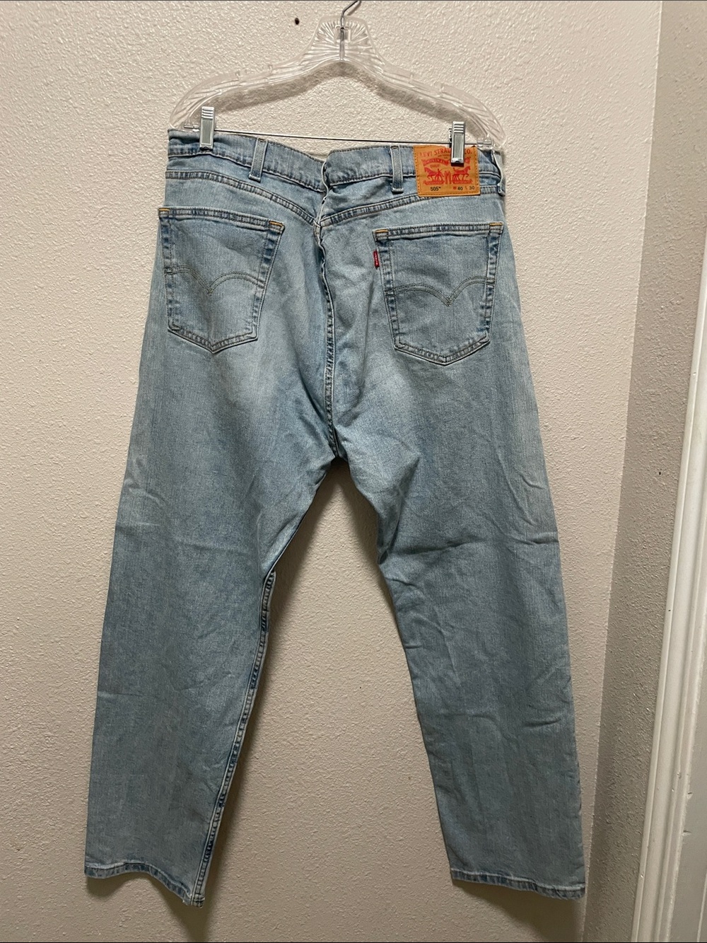 Light Blue Men’s Relaxed Fit Jeans - Picture 2 of 7